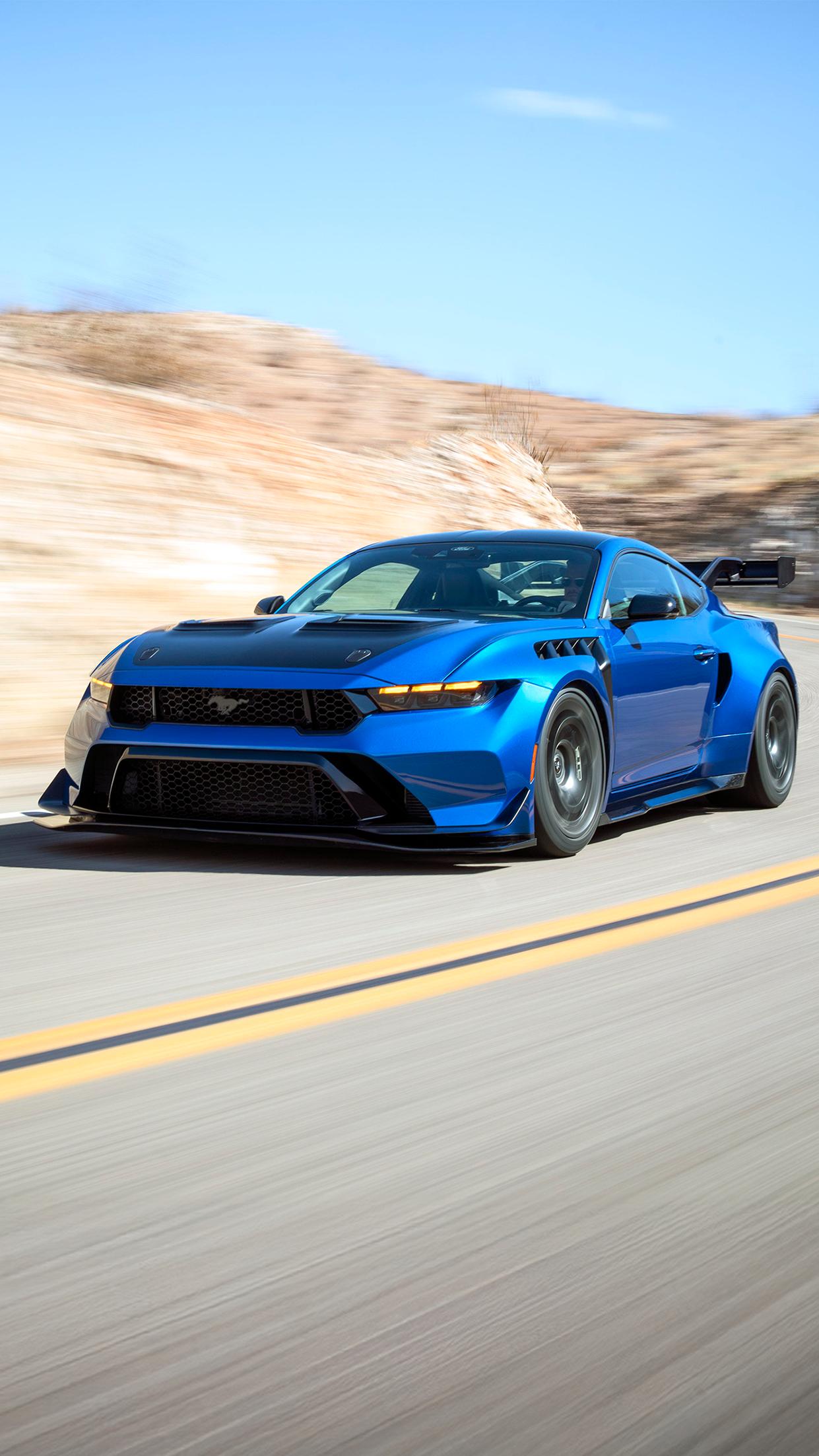 A 2026 Ford Mustang GTD® driving on the highway